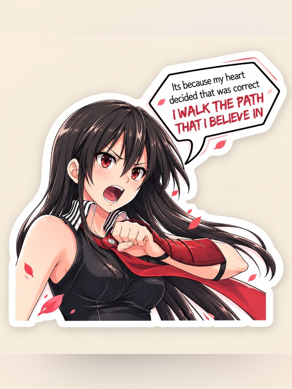 Akame Akame ga Kill! Sticker | Anime Quote Vinyl Decal